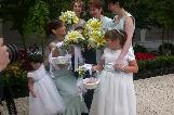 roses, day lilies, freesia for the bridesmaids bouquets and flower girls.